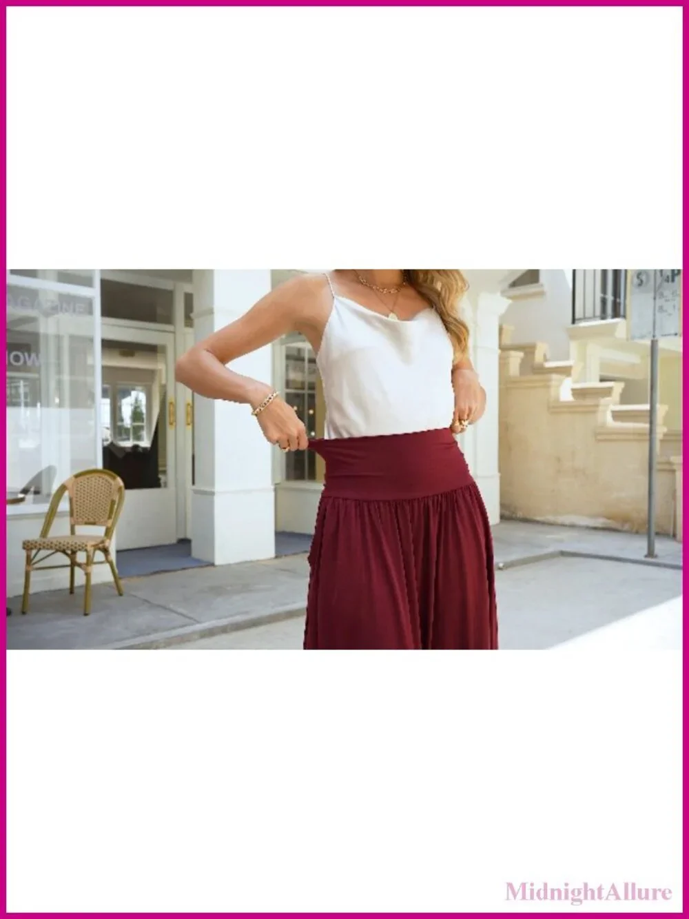 3 Pack Maxi Long Skirts, High Waisted Pleated A-Line with Pockets